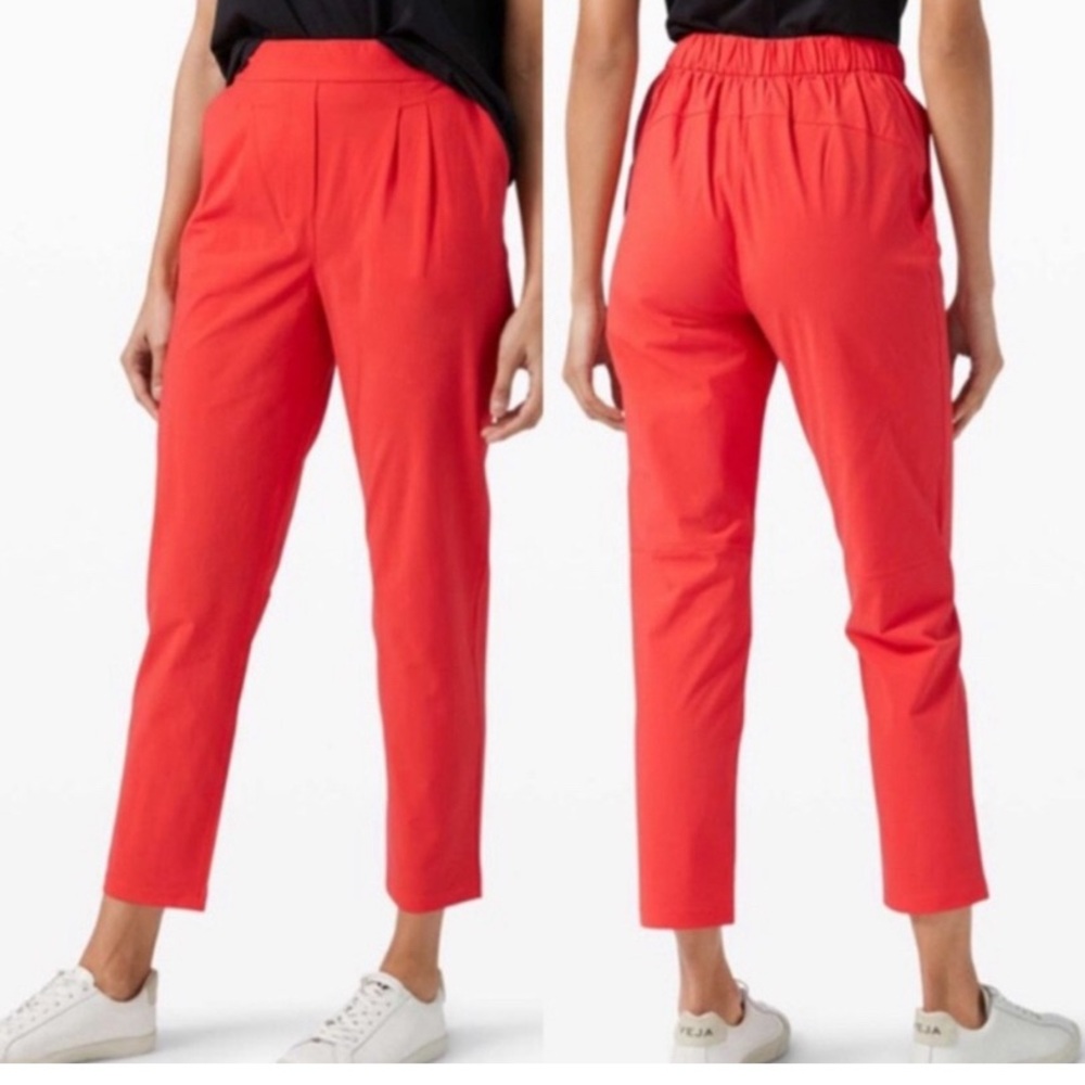 NWT LULULEMON Your True Trouser Pants Red - 4
